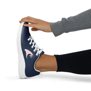 Women’s Navy Blue Athleisure Shoes with Soft Pink Extremely Stoked Epic Wave Logo