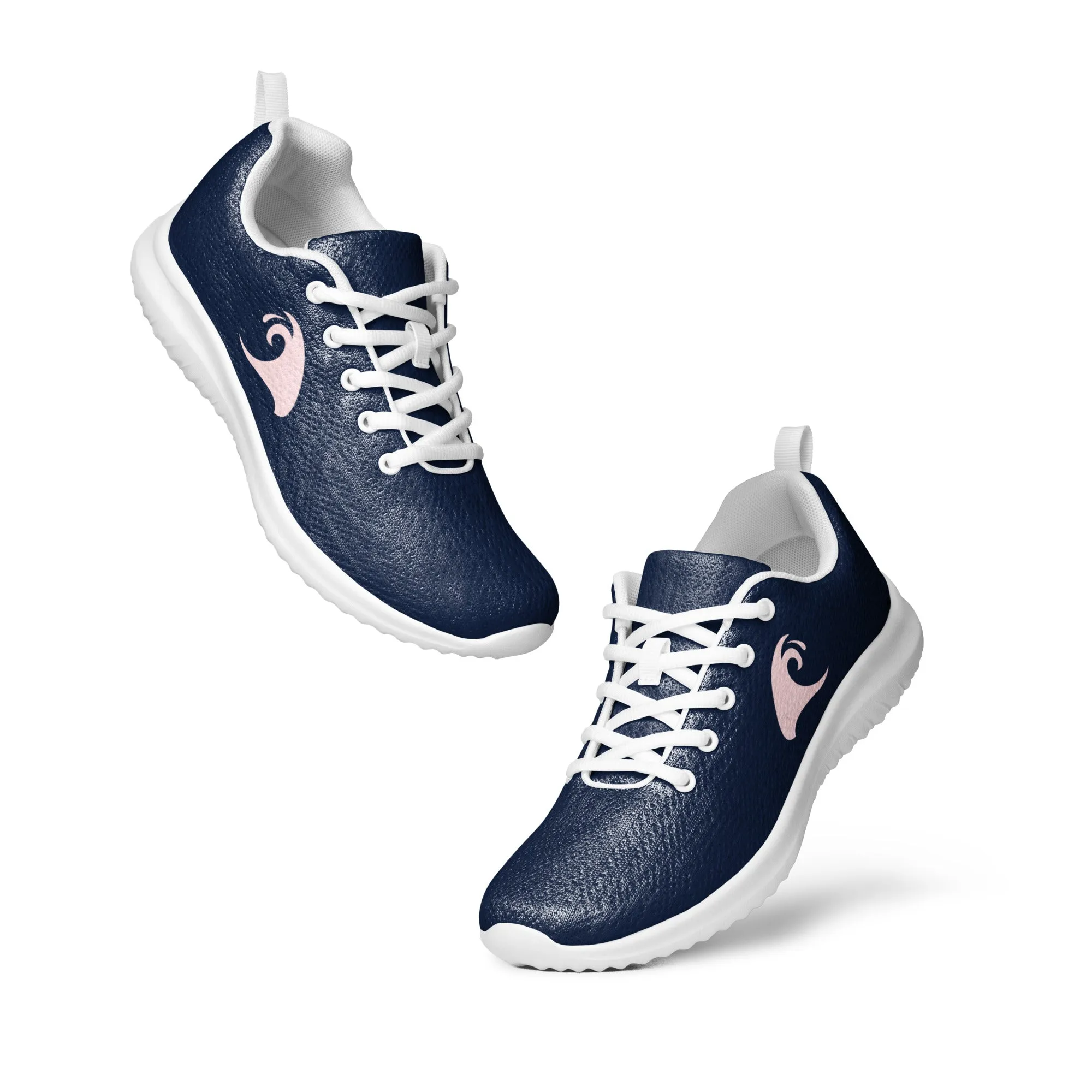 Women’s Navy Blue Athleisure Shoes with Soft Pink Extremely Stoked Epic Wave Logo